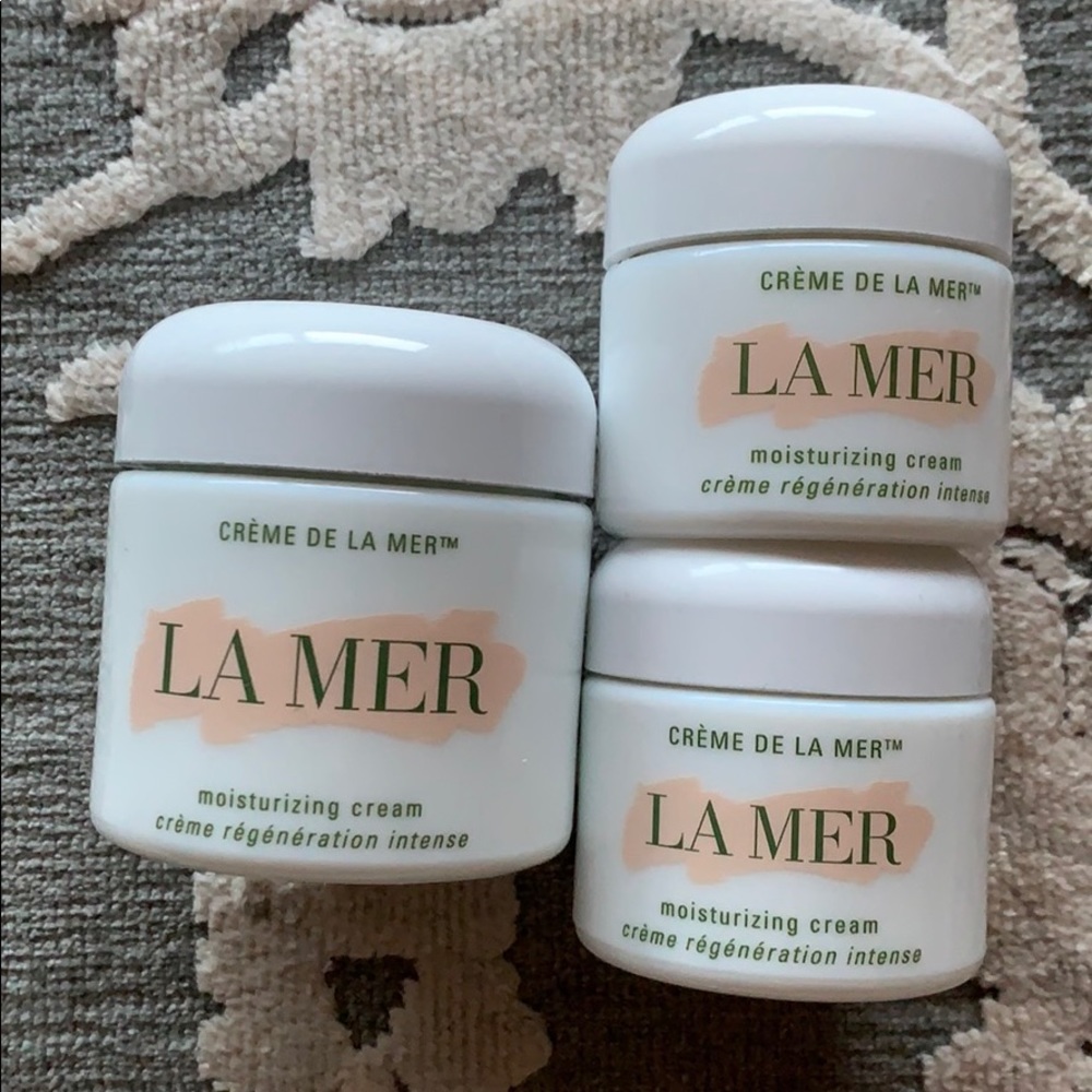 La mer empty container jars, quantity 3